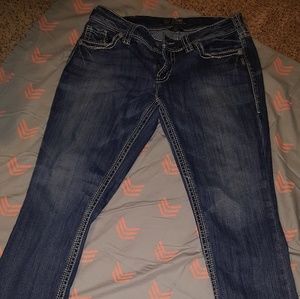 Silver straight boot Jeans